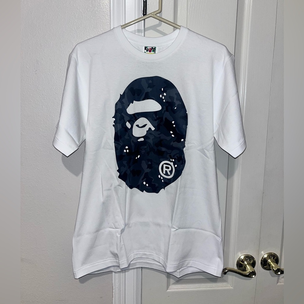 Bathing Ape White Desert Camo Mens Shirt (Rare !)